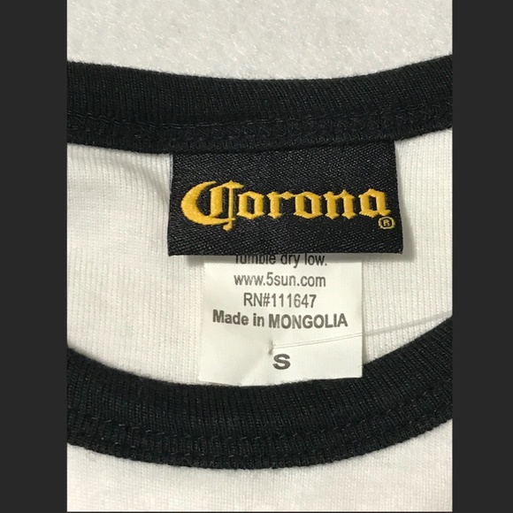 Corona sleeveless white tank top size small - Picture 2 of 7